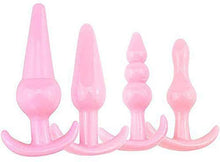Load image into Gallery viewer, Bu~tt P~lu~g Anles Pl'ugs Vi~bration ma~Chine Toys for Men Women Couples Amal Bead Massa'ge Trainer,G69(4Pcs)
