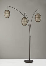 Load image into Gallery viewer, Adesso 4026-26 Maui Arc Lamp – 82-inch 3-Light Floor Lamp – Antique Bronze Finish Standing Lamp. Home Decor Lighting Fixtures
