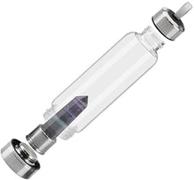 Load image into Gallery viewer, ChezMax Crystal Glass Water Bottle Energy Quartz Gemstone Water Bottle with Changeable Natural Crystal Center for Healing and Wellness
