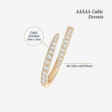 Load image into Gallery viewer, PAVOI 14K Gold Plated Cubic Zirconia Open Twist Eternity Band White Gold for Women Size 6
