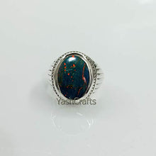 Load image into Gallery viewer, Blood Stone Gemstone 925 Sterling Silver Jewelry Natural Gemstone Ring, Big BloodStone Ring, Big Boys Ring, Mens Blood Stone Ring, Gift For Husband Father Brother, Unique Gift For Men's Christmas Gift
