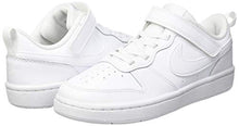 Load image into Gallery viewer, Nike Boy's Court Borough Low 2 (Little Kid) White/White/White 3 Little Kid M
