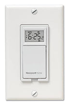 Load image into Gallery viewer, Honeywell Home 7-Day Programmable Light Switch Timer, Energy Saving, up to 7 On-and-Off Programs, (RPLS730B)
