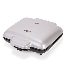 Load image into Gallery viewer, DASH No-Drip Belgian Waffle Maker: Waffle Iron 1200W + Waffle Maker Machine For Waffles, Hash Browns, or Any Breakfast, Lunch, &amp; Snacks with Easy Clean, Non-Stick + Mess Free Sides - Silver
