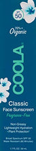 Load image into Gallery viewer, COOLA Organic Classic Daily Face Sunscreen Lotion, SPF 50, Reef-Safe, Unscented 1.7 Fl Oz
