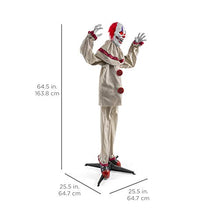 Load image into Gallery viewer, Best Choice Products Scary Harry The Motion Activated Animatronic Killer Clown, Halloween Prop w/Pre-Recorded Lines, Red Light Up Eyes, Moving Arms &amp; Head
