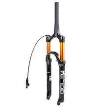 Load image into Gallery viewer, BOLANY 26/27.5/29 inch MTB Bicycle Magnesium Alloy Suspension Fork, Tapered and Straight Tube Front Fork (Manual Locking - Remote Locking) (29,Tapered-Remote)
