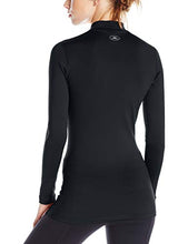 Load image into Gallery viewer, Under Armour Women's ColdGear Authentics Compression Mock , Black (001)/Metal , Large

