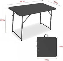 Load image into Gallery viewer, MaMaHome 4FT-Black-S1 Folding Table
