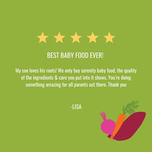Load image into Gallery viewer, Serenity Kids Baby Food, Organic Sweet Potato, Carrot and Beet with Olive Oil, For 6+ Months, 3.5 Ounce Pouch (6 Pack)
