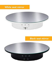 Load image into Gallery viewer, JAYEGT Motorized Rotating Display Stand, 20CM /Load 8KG, 360 Degree Electric Rotating Turntable for Photography Products, Jewelry, Cake,3D Model, Mirror Cover (Black)
