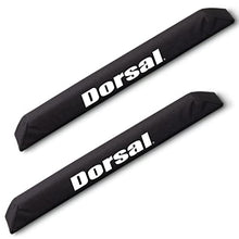 Load image into Gallery viewer, DORSAL Aero Narrow Crossbar Roof Rack Pads for Car Surfboard Kayak SUP Snowboard Racks 20/28/34 Inch Long [Pair] Black 28"
