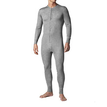 Load image into Gallery viewer, Stanfield's Men's Standard Premium Cotton Long Sleeve Thermal Union Suit, Grey Heather, Medium
