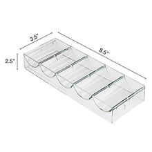 Load image into Gallery viewer, Brybelly Clear Acrylic Poker Chip Tray | for Standard Size Chips &amp; Clay Chips | Each Tray Holds 100 Chips | 10 Trays - No Lids
