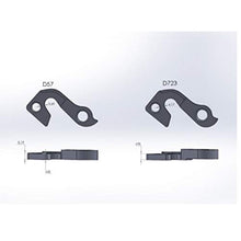 Load image into Gallery viewer, Pilo D723 derailleur Hanger for GT Avalanche, Backwoods 29, Karakoram, Verb (#ATIDH0239) Bikes (Rear Gear mech, Dropout)
