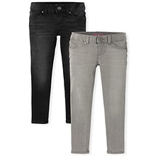 Load image into Gallery viewer, The Children's Place Girls' Denim Jeggings 2-Pack, Fog WASH, 10
