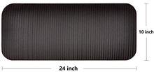 Load image into Gallery viewer, BalanceFrom GoYoga+ All-Purpose 1/2-Inch Extra Thick High Density Anti-Tear Exercise Yoga Mat and Knee Pad with Carrying Strap (Black)

