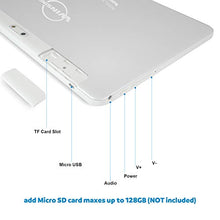 Load image into Gallery viewer, Tablet 10 inch, 5G WiFi Tablet, Android 8.1 Go, 16GB, Dual Camera, 1280x800 IPS Display, GPS, Bluetooth, Google Certified PC - Silver
