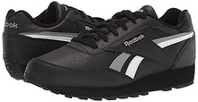 Load image into Gallery viewer, Reebok Unisex Rewind Run Sneaker, Black/Pure Grey/White, 10.5 US Men
