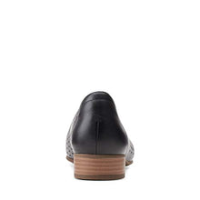 Load image into Gallery viewer, Clarks womens Juliet Cedar Ballet Flat, Black Leather, 8 US
