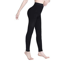 Load image into Gallery viewer, AMZAM® Compression Pantyhose for Women &amp; Men, Footless, Opaque, Firm Support 15-20mmHg Graduated Compression Stockings, Help Relieve Swelling Edema Varicose Veins, Nursing, Black L

