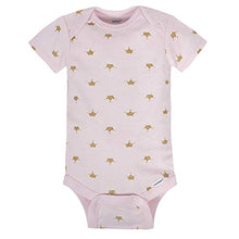 Load image into Gallery viewer, Gerber Girls' 8 Pack Short Sleeve Onesies Bodysuits, Castle, 6-9 Months
