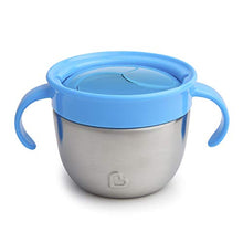 Load image into Gallery viewer, Munchkin Stainless Steel Snack Catcher with Lid, 9 Ounce, Blue
