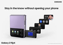 Load image into Gallery viewer, SAMSUNG Galaxy Z Flip 4 Cell Phone, Factory Unlocked Android Smartphone, 256GB, Flex Mode, Hands Free Camera, Compact, Foldable Design, Informative Cover Screen, US Version, 2022, Bora Purple

