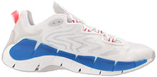 Load image into Gallery viewer, Reebok Unisex Zig Kinetica II Sneaker, White/Pure Grey/Bright Cobalt, 10.5 US Men
