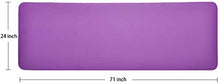 Load image into Gallery viewer, BalanceFrom GoCloud All-Purpose 1-Inch Extra Thick High Density Anti-Tear Exercise Yoga Mat with Carrying Strap (Purple), 71" Long 24" Wide
