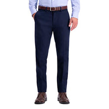 Load image into Gallery viewer, Haggar Men's Premium No Iron Khaki Slim Fit Flat Front Casual Pant, Dark Navy, 32Wx32L
