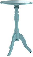 Load image into Gallery viewer, Decor Therapy Simplify Pedestal Accent Table, Turquoise blue
