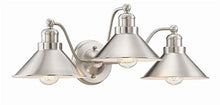 Load image into Gallery viewer, Kira Home Welton 25.5" Modern Industrial 3-Light Vanity/Bathroom Light, Brushed Nickel Finish
