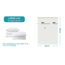 Load image into Gallery viewer, AirBaker Travel Vacuum Storage Bags for Clothes Comforters Blankets Pillows ( 10 x Large ) with Pump Space Saver Bag
