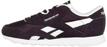 Load image into Gallery viewer, Reebok Women's Classic Nylon Casual Shoes, Eggplant/White, 10.5
