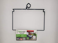 Load image into Gallery viewer, Trash-Ease-Canopy 1 inch - The Portable Trash Bag Holder- for The Canopy Tent. Great for: Camping, Tailgating, 13 Gallon Drawstring Garbage Bag Size, NO Tools Needed (Black &amp; Black)
