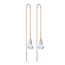 Load image into Gallery viewer, SWAROVSKI Women's Spirit Pierced Dangle Crystal Earrings, White, Rose-Gold Tone Plated
