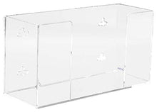 Load image into Gallery viewer, Kantek Wall Mounted Acrylic Glove Box Holder Dispenser, Single Box Capacity, For Use in Food Service, Healthcare, Hospitals, Restaurants, 10.3" x 3.8" x 5.3", Clear
