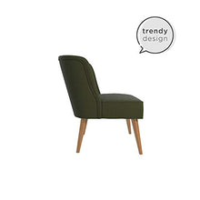 Load image into Gallery viewer, Novogratz Brittany Upholstered Accent, Green Linen Chair
