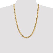 Load image into Gallery viewer, 14k Yellow Gold 6.75mm Miami Cuban Chain Necklace 26 Inch Pendant Charm Curb Fine Jewelry For Women Gifts For Her
