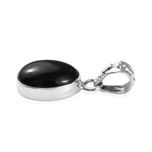 Load image into Gallery viewer, 925 Sterling Silver Boho Handmade Strand Statement Pendant for Women Velvet Obsidian Fashion Jewelry Gift
