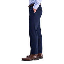 Load image into Gallery viewer, Haggar Men's Premium No Iron Khaki Slim Fit Flat Front Casual Pant, Dark Navy, 32Wx32L
