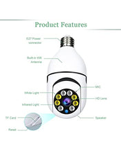 Load image into Gallery viewer, Wireless WiFi Light Bulb Camera Security Camera 1080p - 2.4GHz WiFi Smart 360 Surveillance Camera for Indoor and Outdoor, Light Socket Camera with Real-time Motion Detection and Alerts, Night Vision
