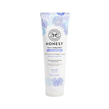Load image into Gallery viewer, The Honest Company Truly Calming Face + Body Lotion | Dermatologist Tested | Body Lotion for Sensitive Skin | Baby Lotion | Lavender Essential Oils &amp; Chamomile | 8.5 Fl Oz
