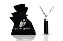 Load image into Gallery viewer, Natural Black Tourmaline Crystal Healing Necklace - for Root Chakra | Dispels Negative Energy. Guards Against Environmental Pollutants. Natural Stress Aid. Stimulates Optimism, Awareness, Happiness
