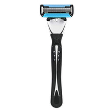 Load image into Gallery viewer, Amazon Brand - Solimo 5-Blade MotionSphere Razor for Men with Dual Lubrication and Precision Trimmer, Handle &amp; 16 Cartridges (Cartridges fit Solimo Razor Handles only)
