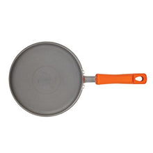 Load image into Gallery viewer, Rachael Ray Brights Hard Anodized Nonstick Sauce Pan/Saucepan with Lid, 3 Quart, Gray with orange handles
