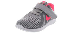 Load image into Gallery viewer, Nike Girl's Revolution 4 (TDV) Running Shoe, Wolf Grey/Racer Pink-Cool Grey-White, 10C Toddler US Toddler
