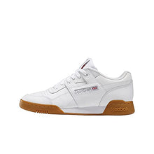 Load image into Gallery viewer, Reebok Men Workout Plus Sneaker, White/Carbon/Classic red, 11
