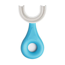 Load image into Gallery viewer, soobei Kids U-Shaped Toothbrush ,Food Grade Soft Silicone Brush Head, 360° Oral Teeth Cleaning Design for Toddlers and Children
